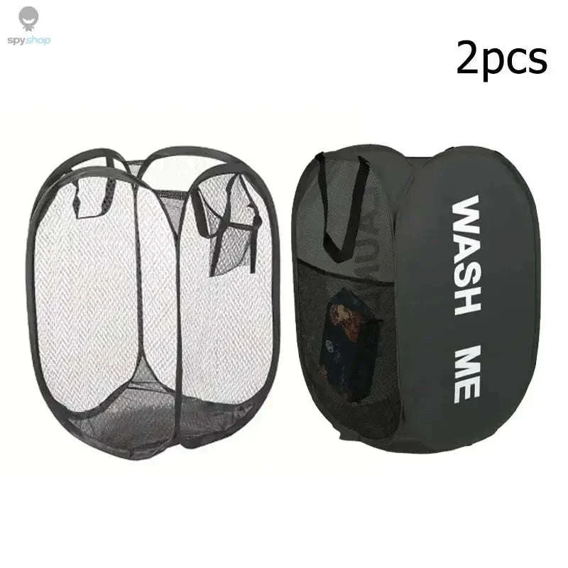 Mesh Pop-Up Laundry Basket – Foldable Breathable Storage - Image 11