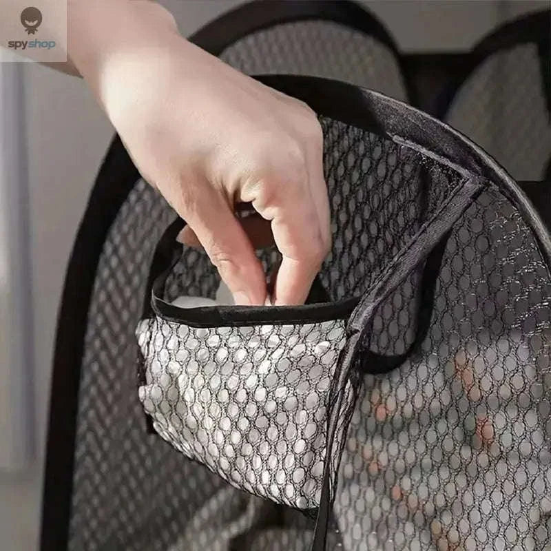 Mesh Pop-Up Laundry Basket – Foldable Breathable Storage - Image 4
