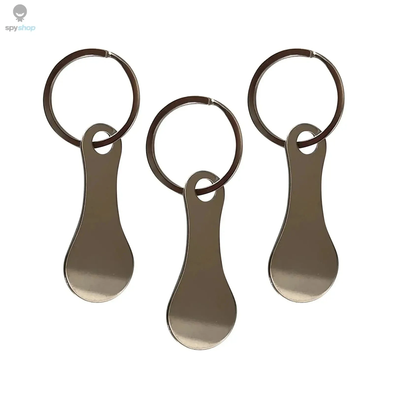 Metal Shopping Cart Token Keychain with Quick-Release Design - Image 4