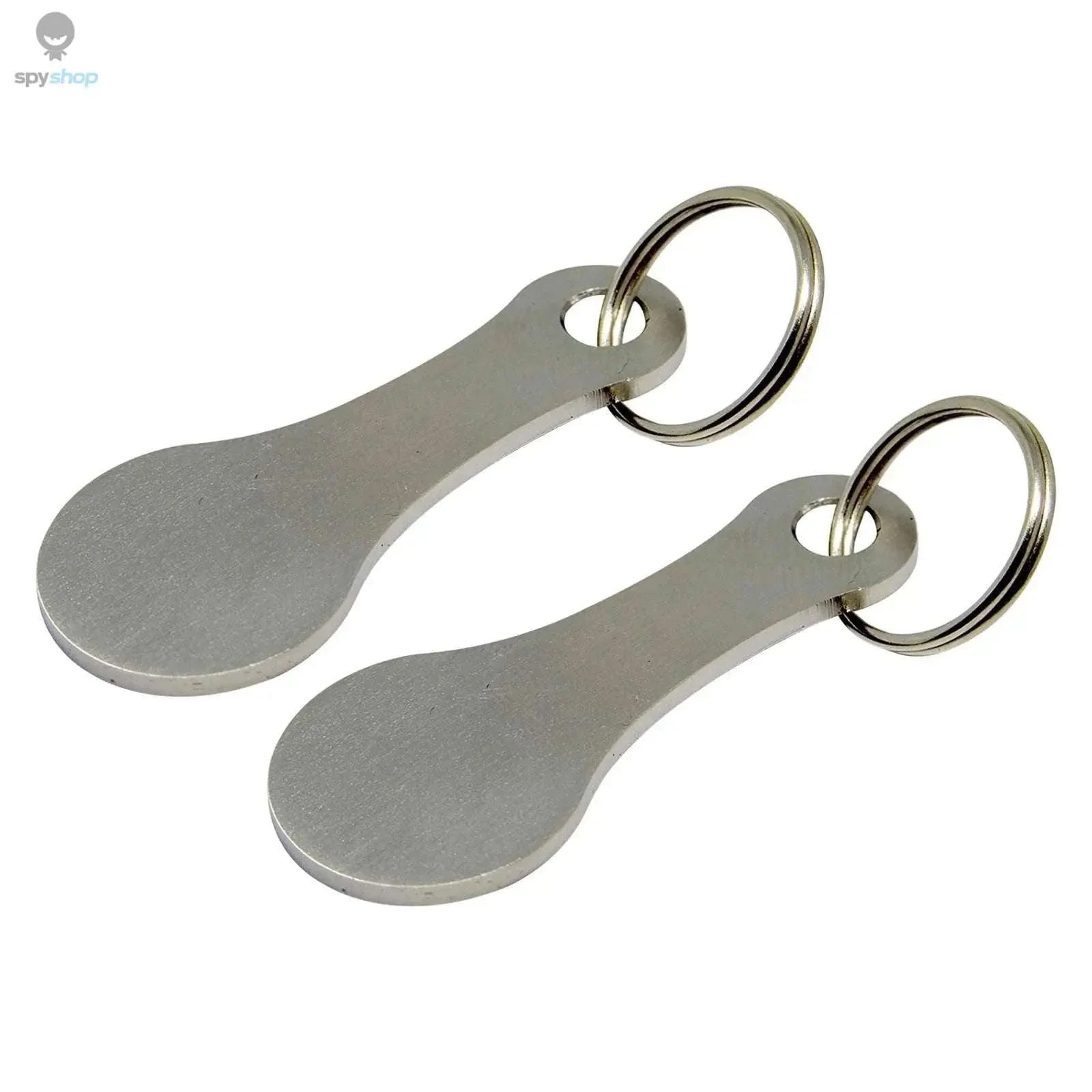 Metal Shopping Cart Token Keychain with Quick-Release Design - Image 5