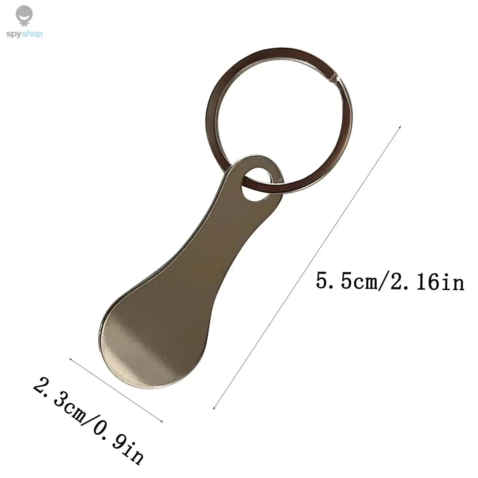 Metal Shopping Cart Token Keychain with Quick-Release Design - Image 6
