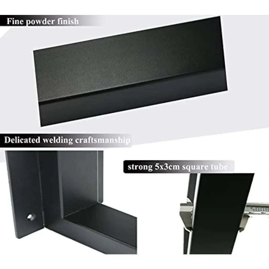 Heavy Duty Metal Table Legs 28" x 17.7" Square Frame Set - Image 13
