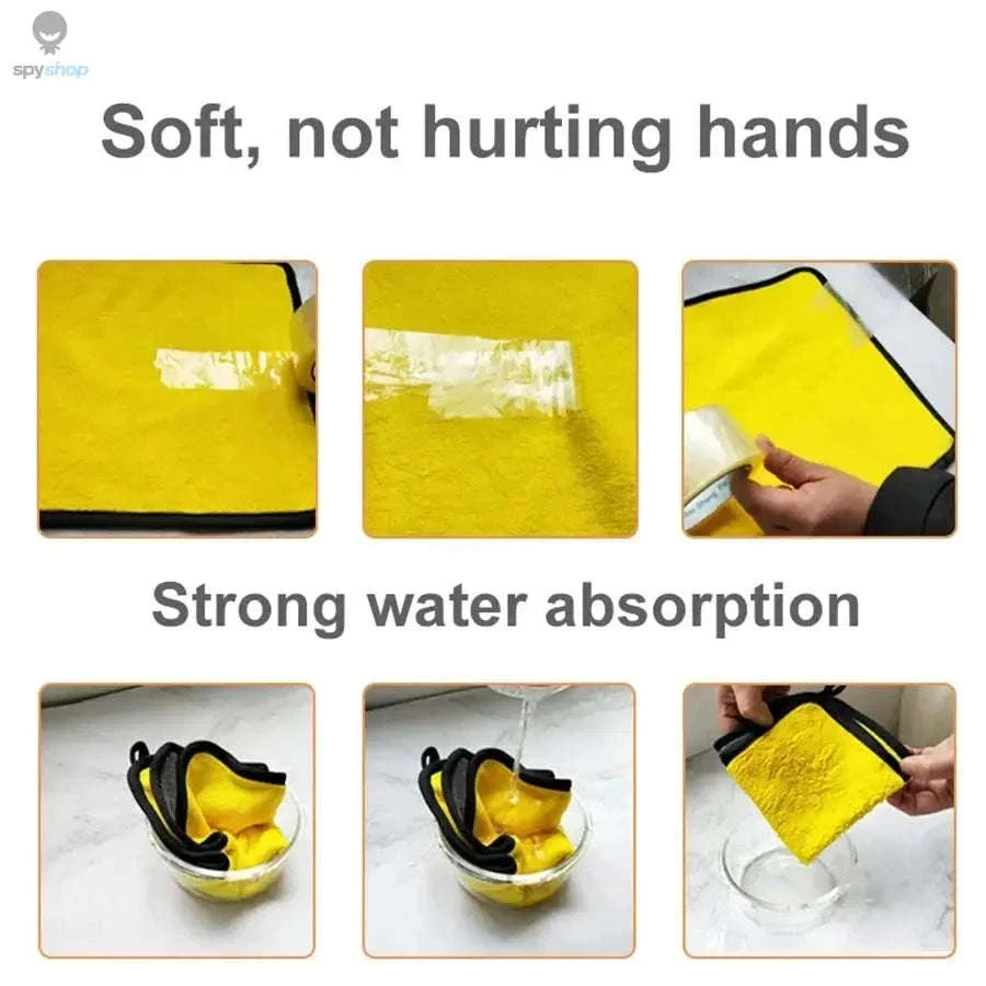 Microfiber Car Cleaning Towel for Scratch-Free Drying and Wiping - Image 3