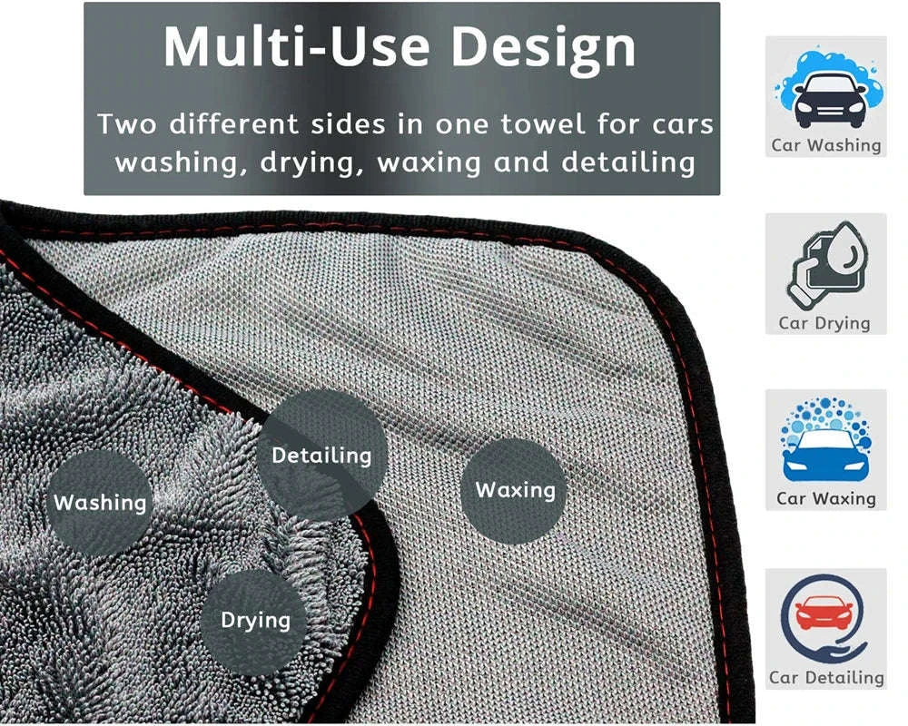Microfiber Twist Car Wash Towel for Fast, Gentle Drying - Image 3
