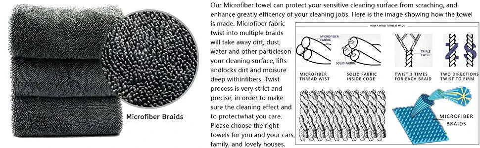 Microfiber Twist Car Wash Towel for Fast, Gentle Drying - Image 9