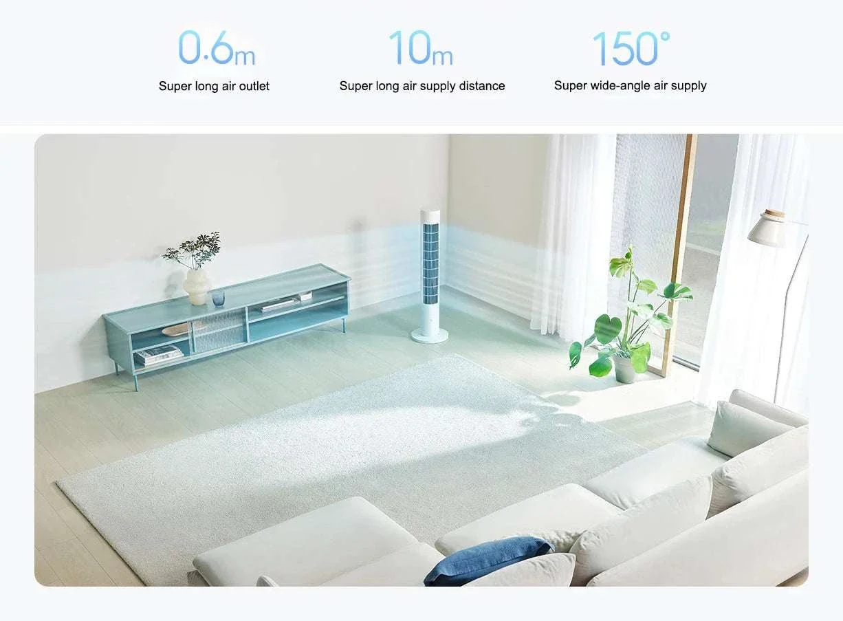 MIJIA Smart Tower Fan 2 with 150° Oscillation & App Control - Image 9