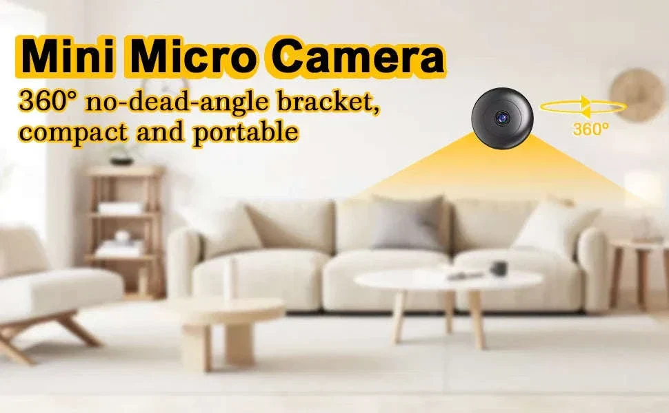 Mini 1080P Indoor Security Camera 0.9" with Night Vision & Motion Detection - Image 12