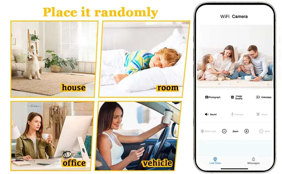 Mini 1080P Indoor Security Camera 0.9" with Night Vision & Motion Detection - Image 9