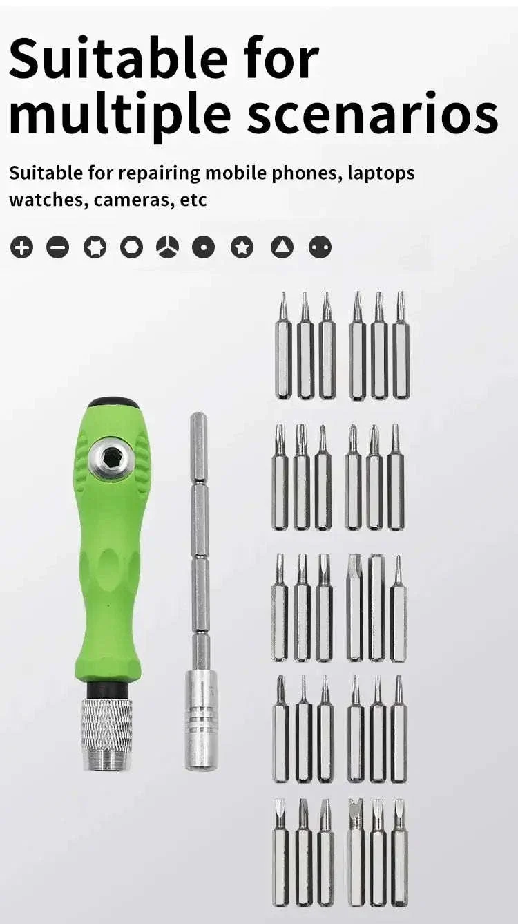 Mini 32-in-1 Precision Screwdriver Set for Electronics Repair - Image 8