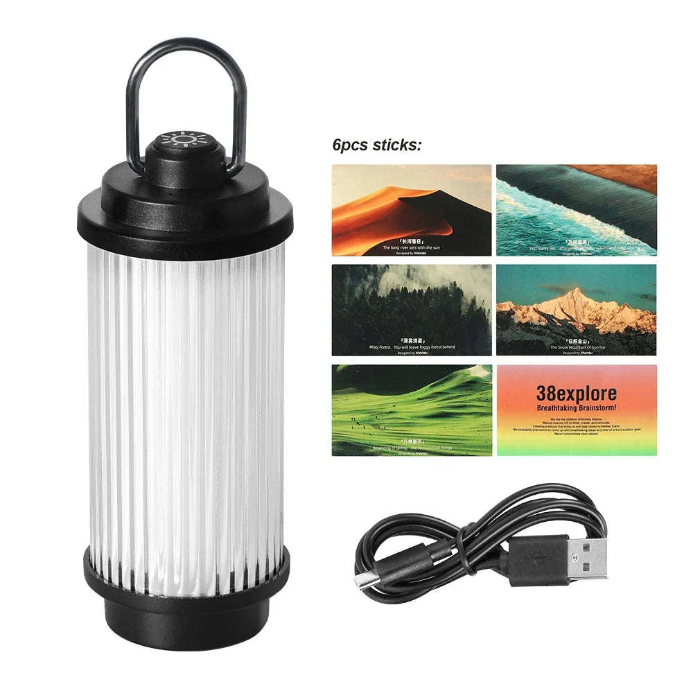 Mini Camping Lamp USB Rechargeable Tent Lantern 2000mAh - Image 14