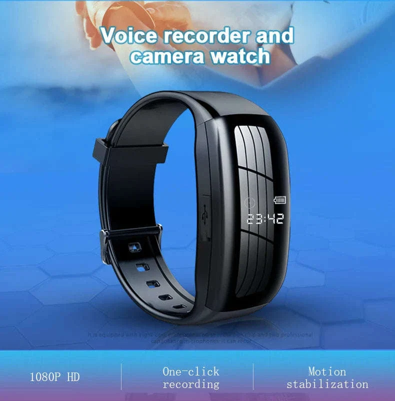 Mini Camera Watch 1080P HD Voice & Video Recorder Wristband - Image 7