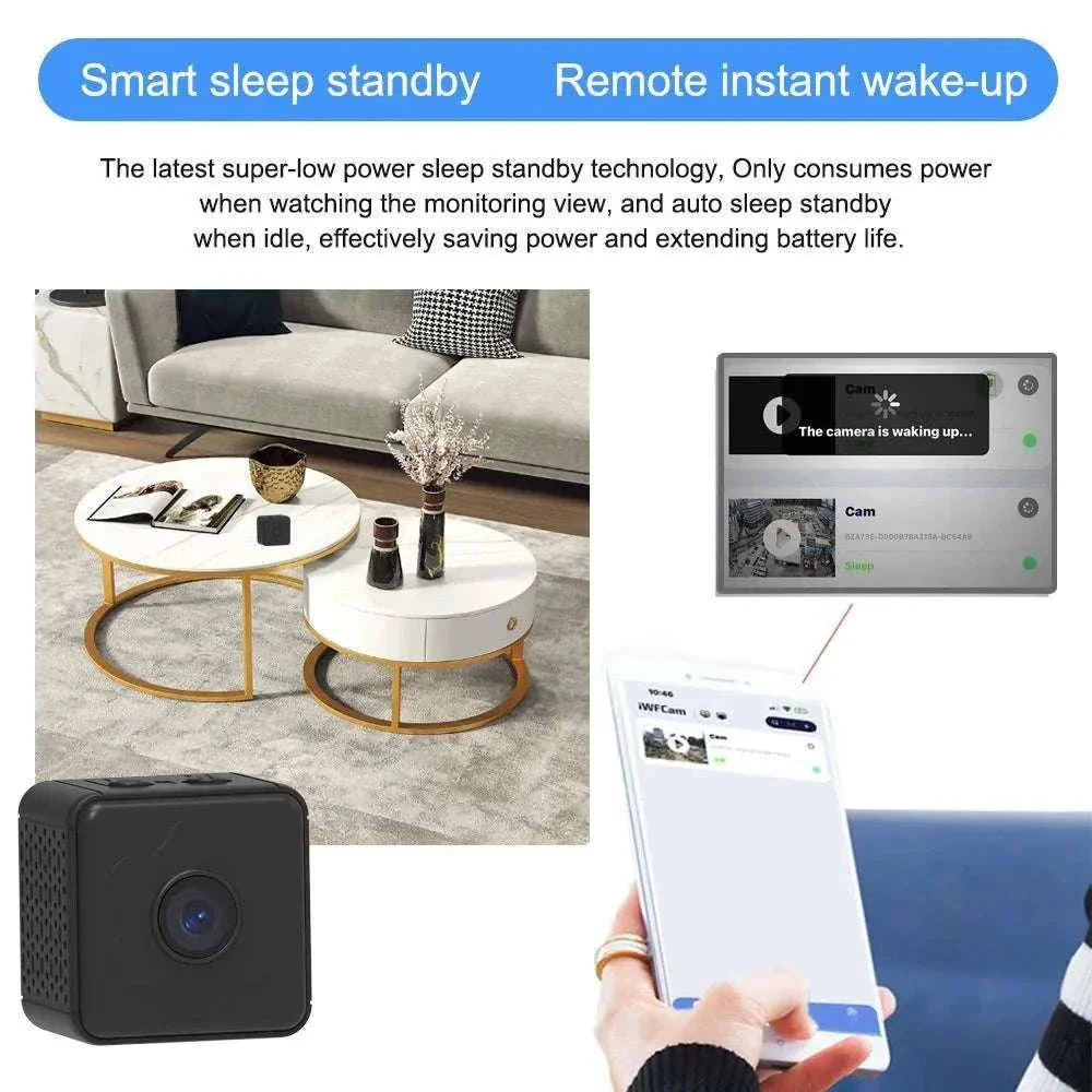 Mini WiFi Security Camera 1080P Remote Monitoring with Long Battery - Image 8