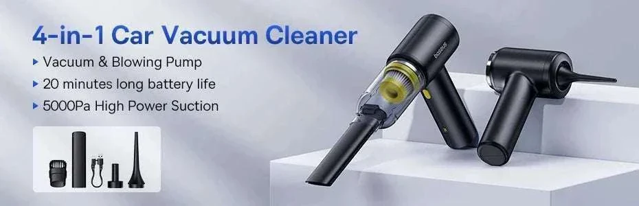 Mini Car Vacuum Cleaner 6000Pa Handheld 2-in-1 Vacuum & Blower - Image 8