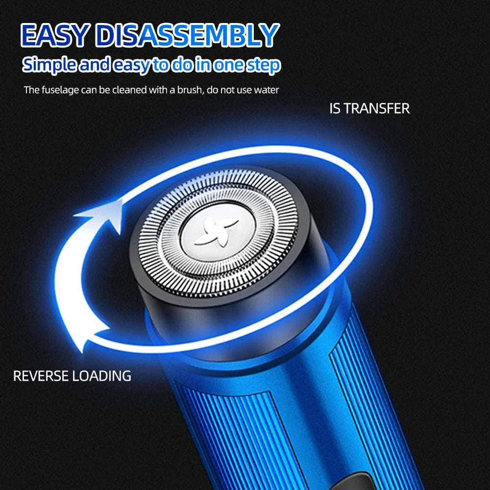 Men’s Mini Electric Shaver – Rechargeable Portable Razor - Image 3