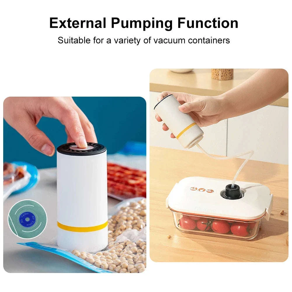 Mini Electric Vacuum Pump for Food Storage Bags – Rechargeable - Image 13