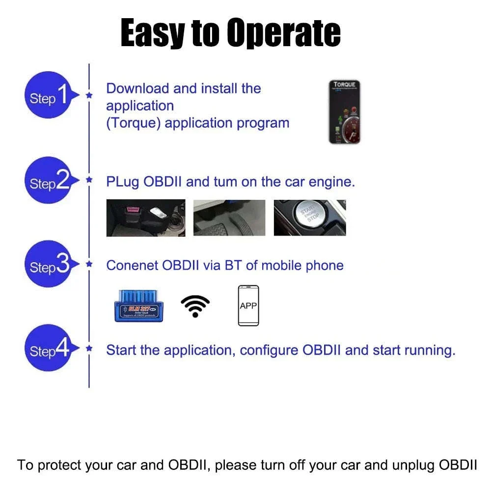 Mini ELM327 Bluetooth OBD2 Scanner for Fast Car Diagnostics - Image 4