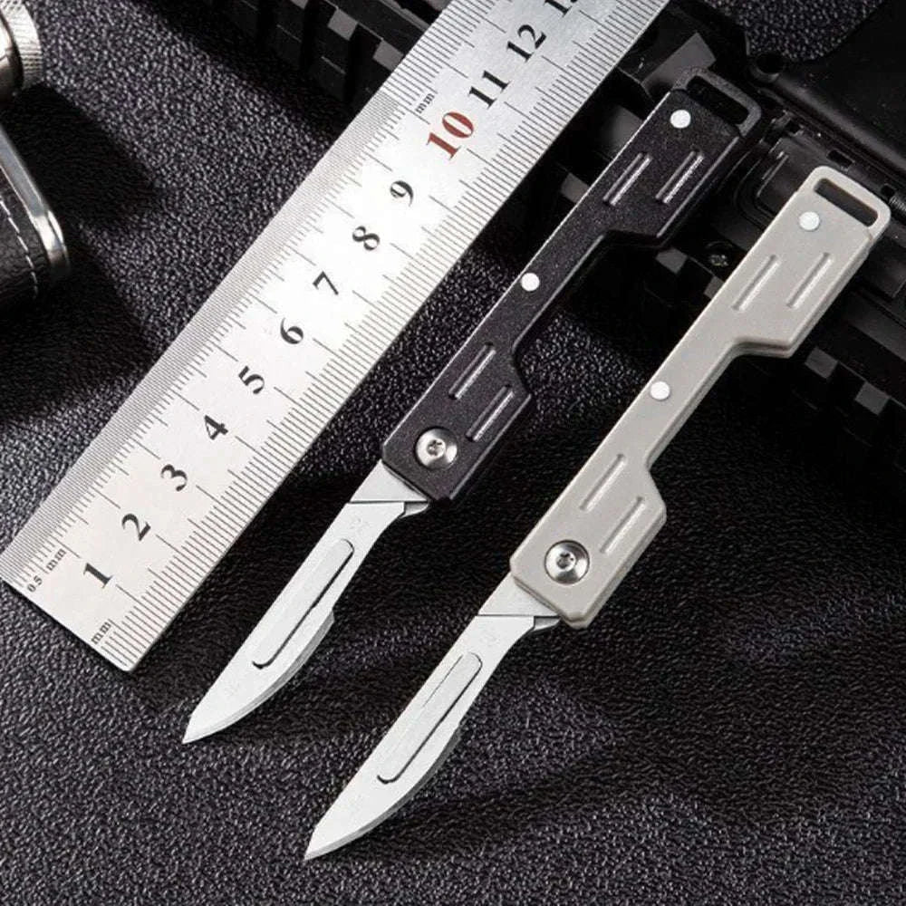 Mini Folding Scalpel EDC Knife with Replaceable Blades - Image 8