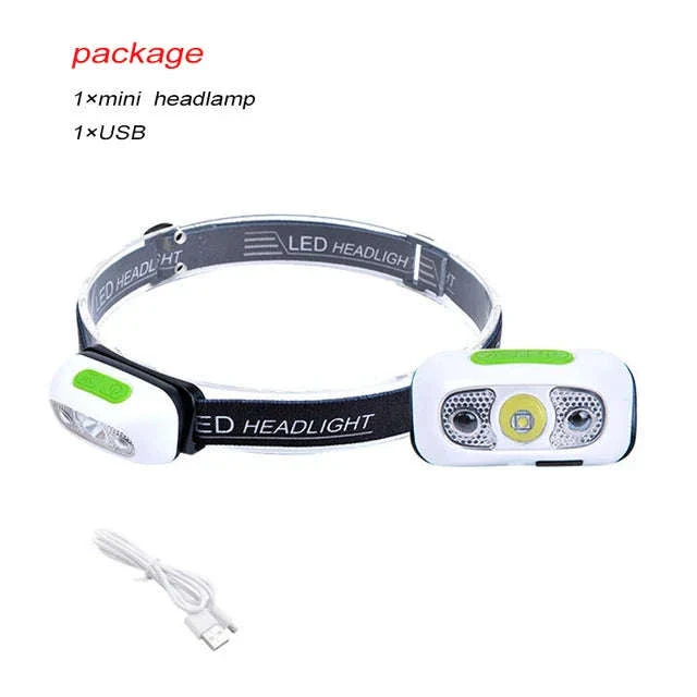 Mini USB Rechargeable Headlamp with Wave Sensor - Image 22