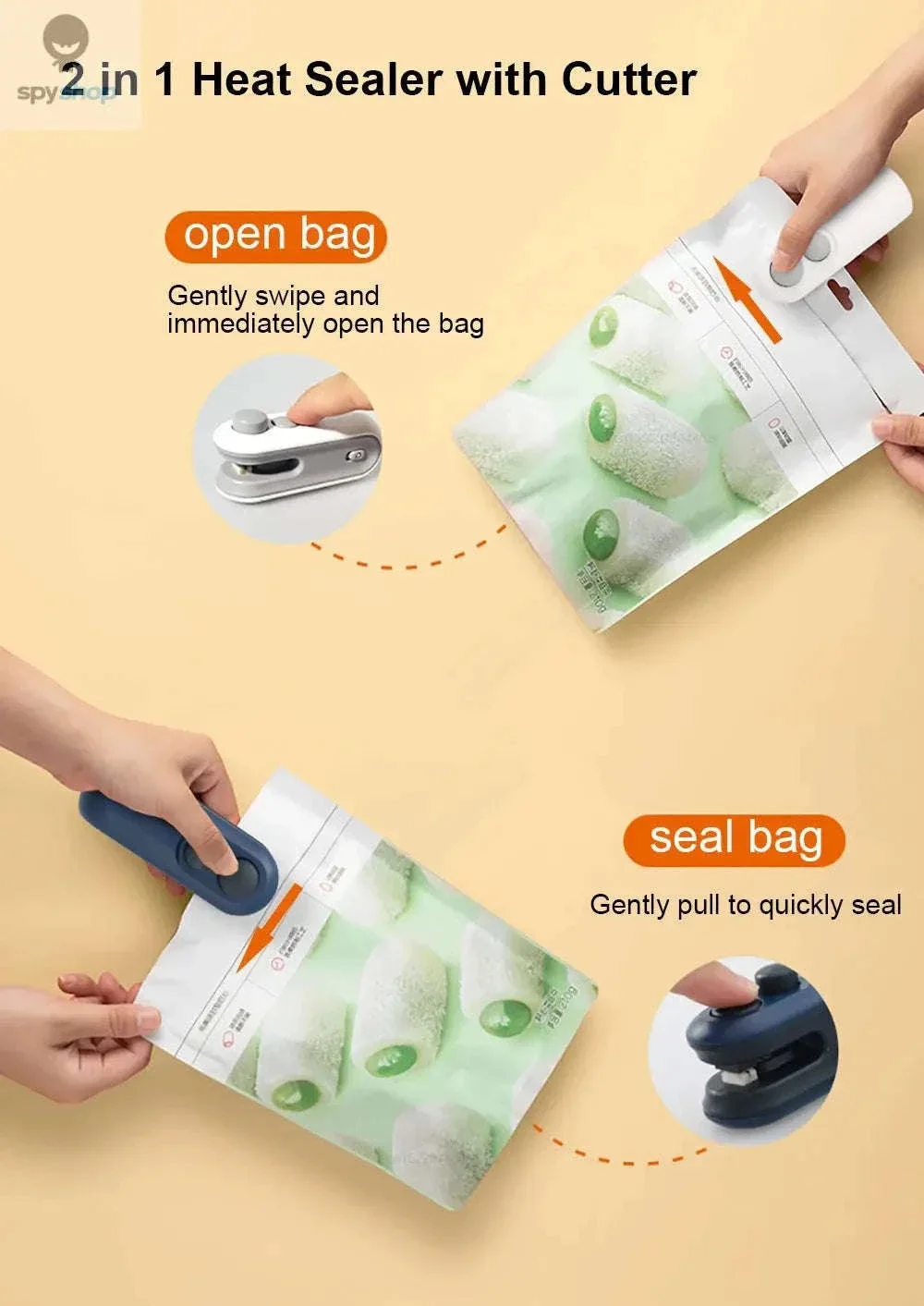 Mini Bag Sealer Rechargeable Heat Sealer for Fresh Food Storage - Image 10
