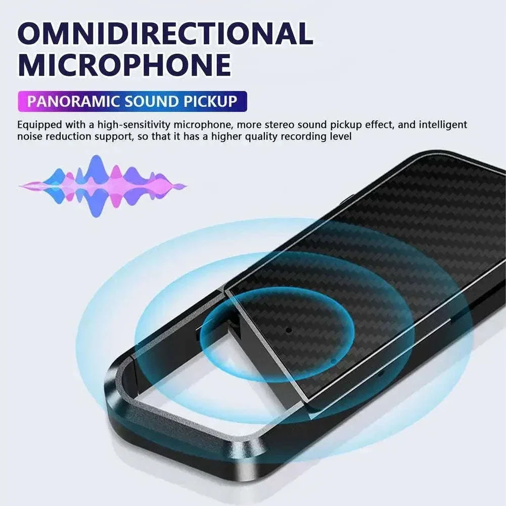 Mini Keychain Voice Recorder with Sound Activation & MP3 Playback - Image 3