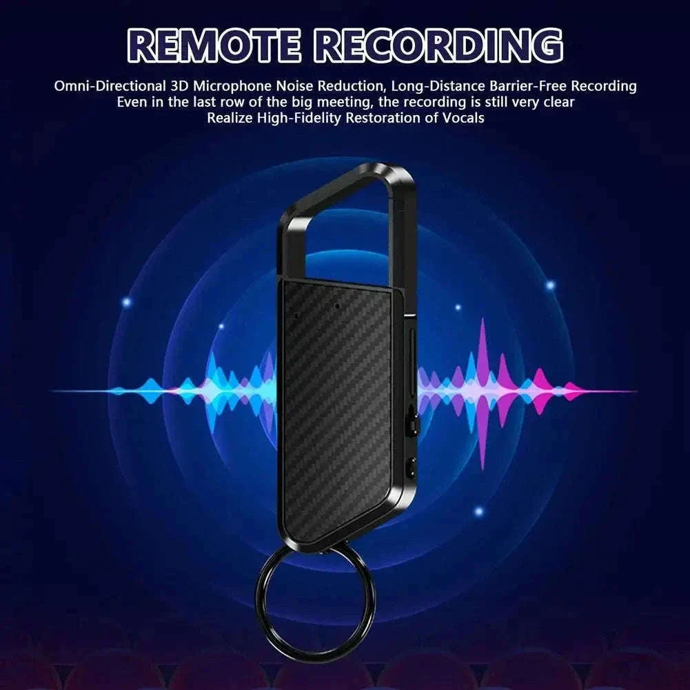 Mini Keychain Voice Recorder with Sound Activation & MP3 Playback - Image 4