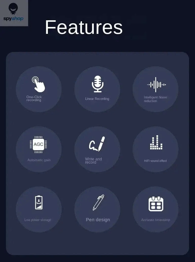 Mini Pen Voice Recorder with Large Storage and Noise Reduction - Image 8