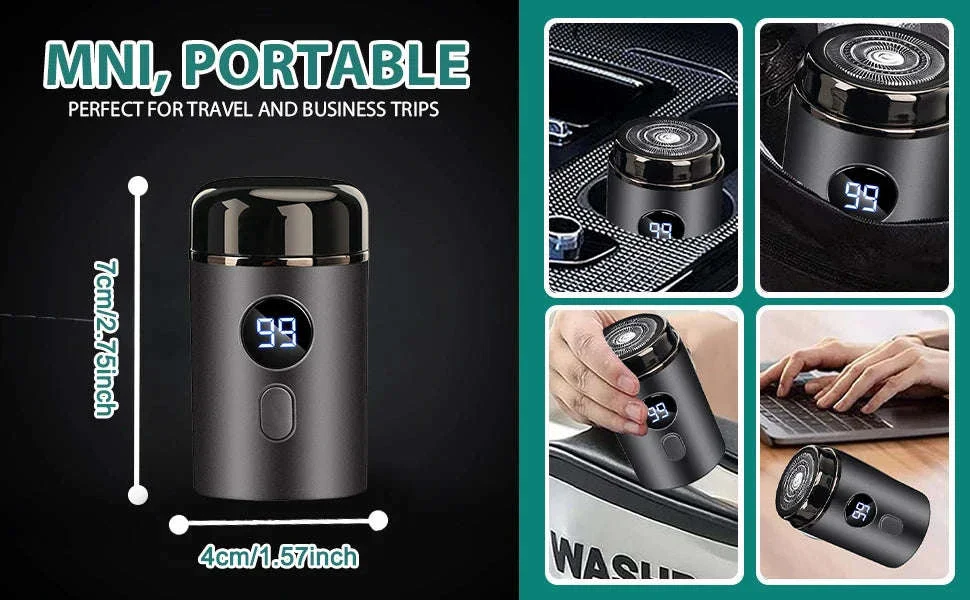 Mini Portable Electric Shaver with LED Display & Wet Dry Use - Image 10