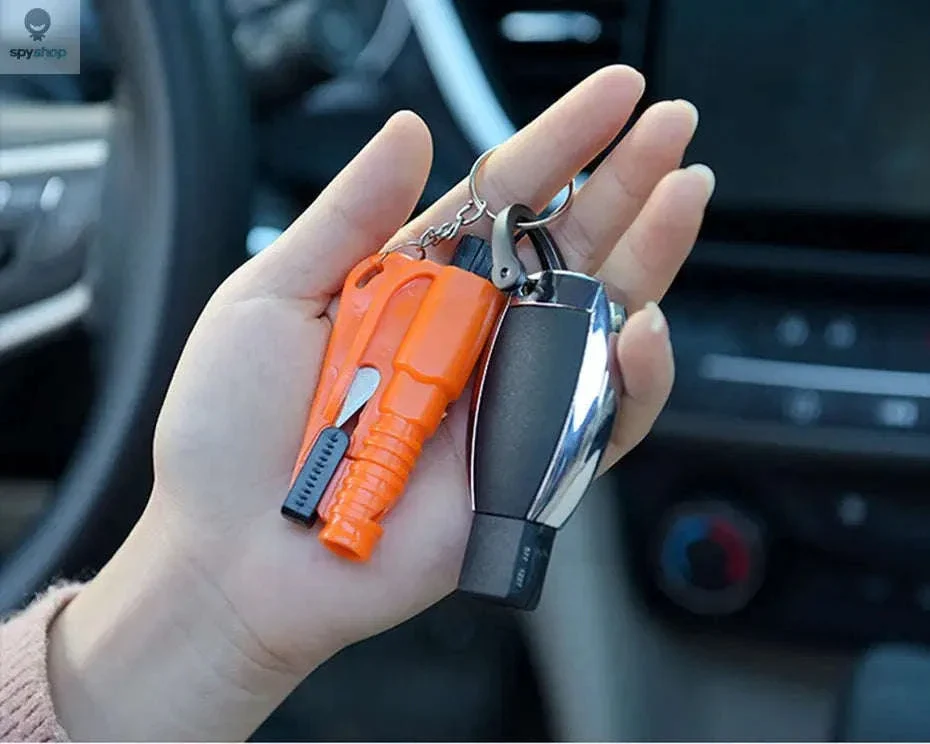 Mini Safety Hammer Keychain Car Escape Glass Breaker - Image 10