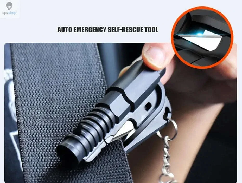 Mini Safety Hammer Keychain Car Escape Glass Breaker - Image 20