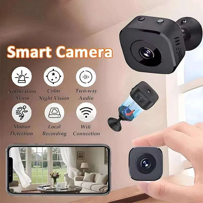 Mini WiFi Security Camera with Motion Detection, Night Vision & Audio