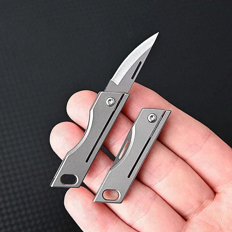 Mini Titanium Alloy Folding Knife for Everyday Carry
