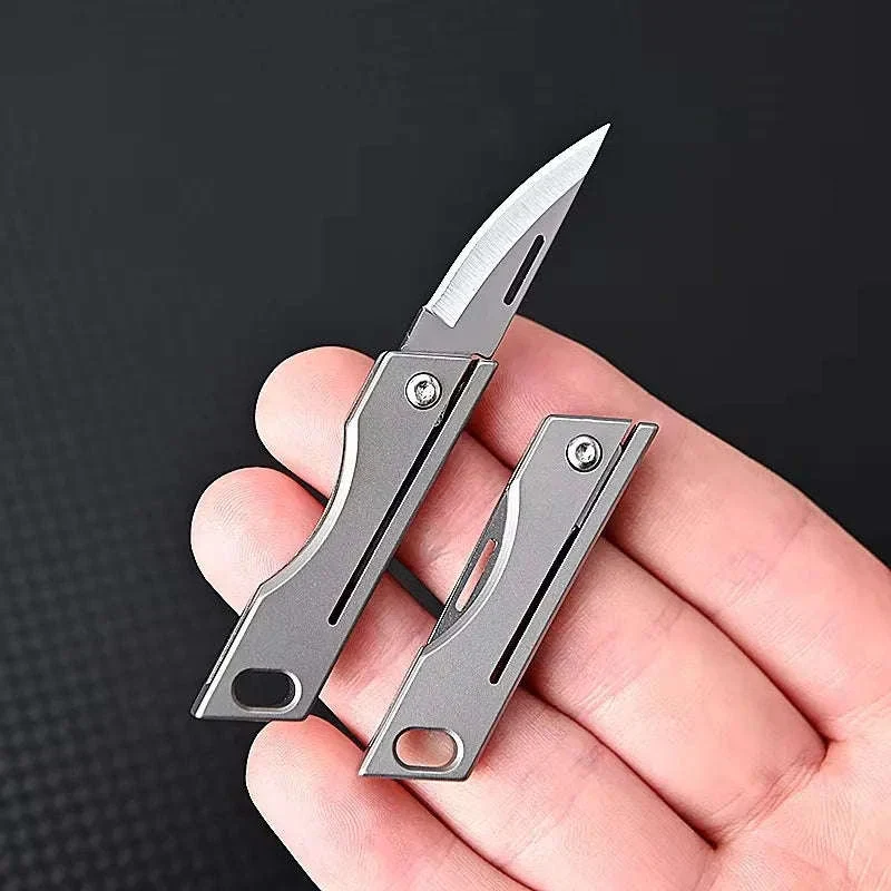 Mini Titanium Alloy Folding Knife for Everyday Carry - Image 29