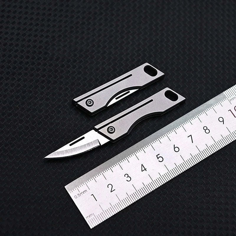 Mini Titanium Alloy Folding Knife for Everyday Carry - Image 3