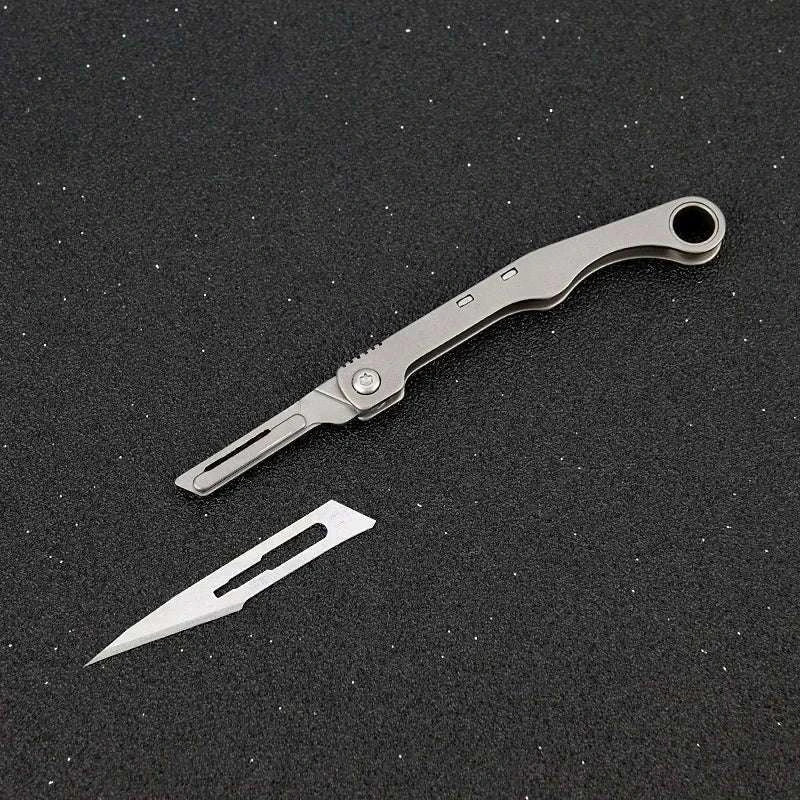 Mini Titanium Alloy Folding Knife for Outdoor EDC - Image 11