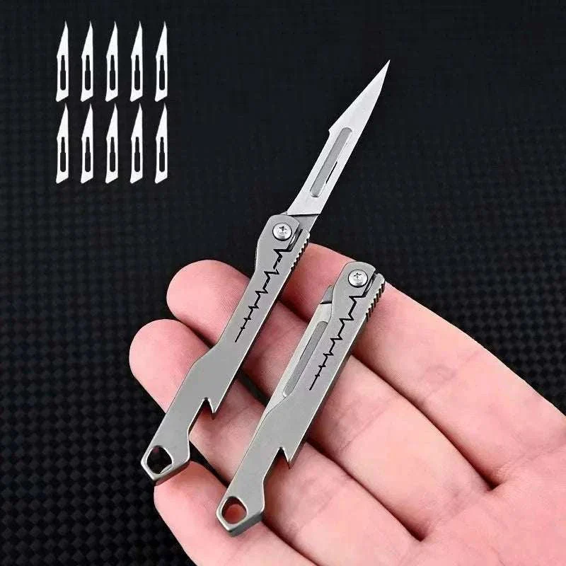 Mini Titanium Alloy Folding Knife for Outdoor EDC - Image 23