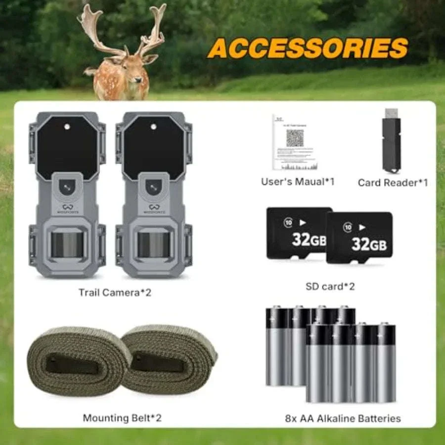 Mini Trail Camera 2 Pack with 32MP Photos and 1080P Video - Image 8
