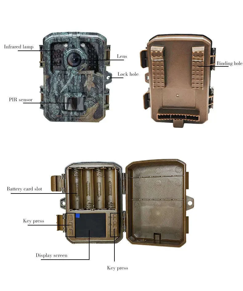 Mini Trail Camera 1080P Night Vision Wildlife Hunting Camera - Image 19
