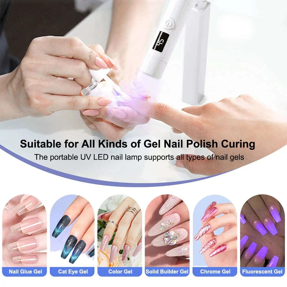 Mini Portable UV LED Nail Lamp for Quick Gel Curing - Image 2