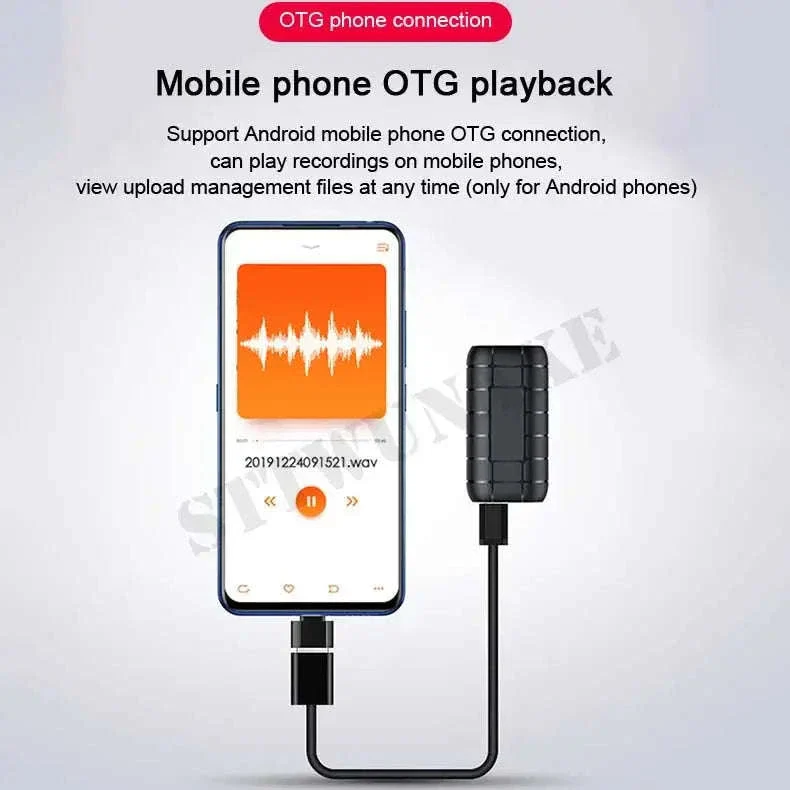 Mini Voice Activated Recorder with 500H Battery and OTG Transfer - Image 16