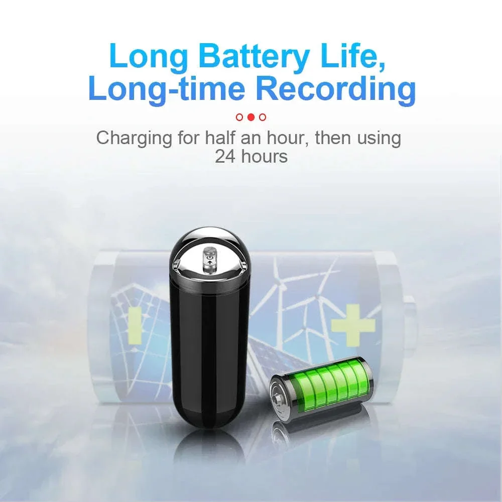 Mini Voice Activated Recorder 32GB with Long Battery & Keychain Size - Image 11