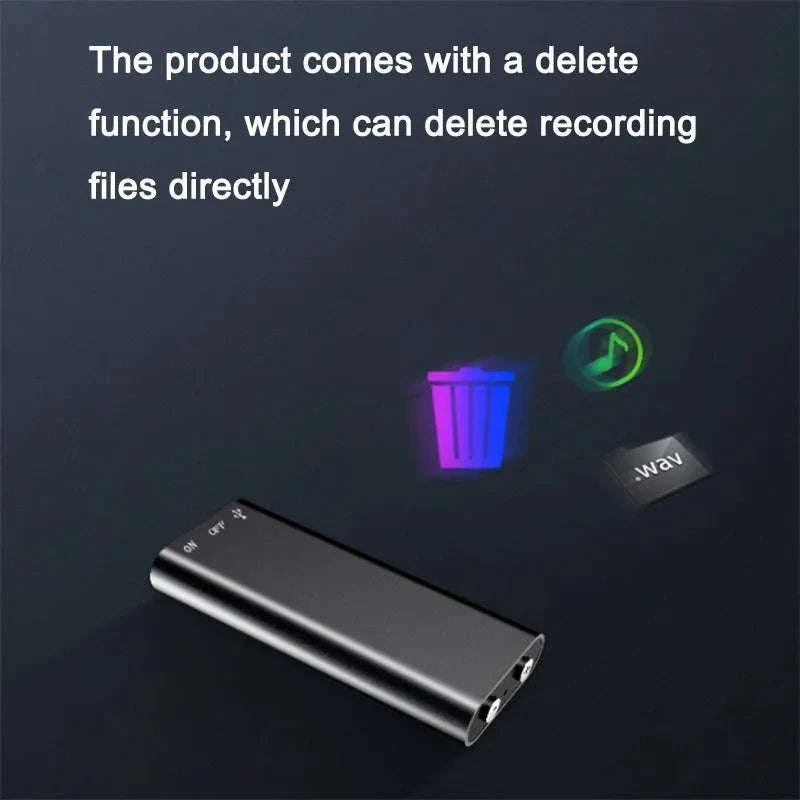 Mini Voice Activated Recorder 64GB Pocket Audio Dictaphone MP3 - Image 10