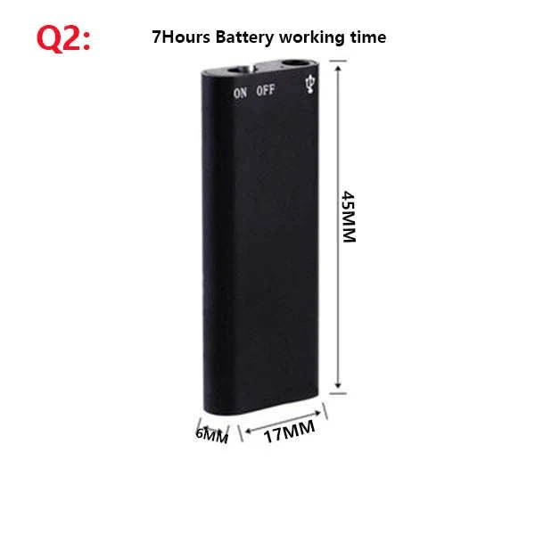 Mini Voice Activated Recorder Q63 USB Audio Recorder 18h Recording - Image 33