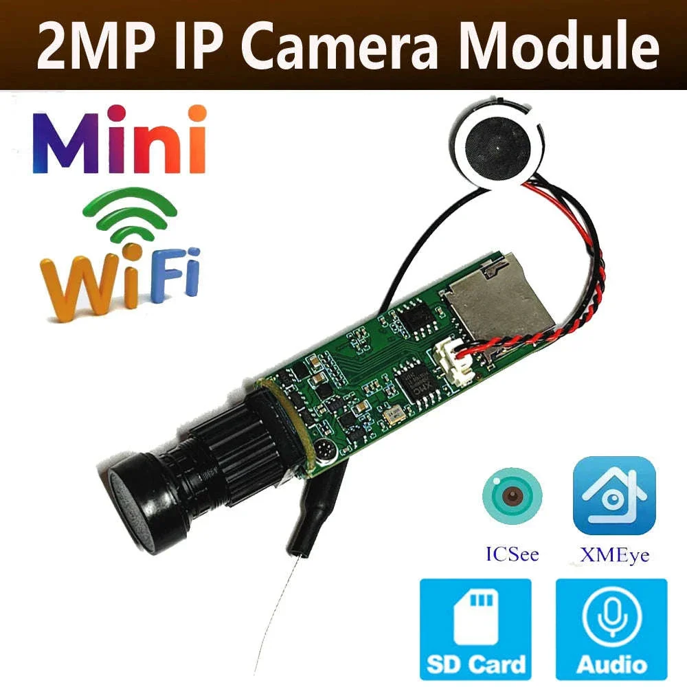 Mini WiFi Camera Module with 3MP Clarity and Two-Way Audio