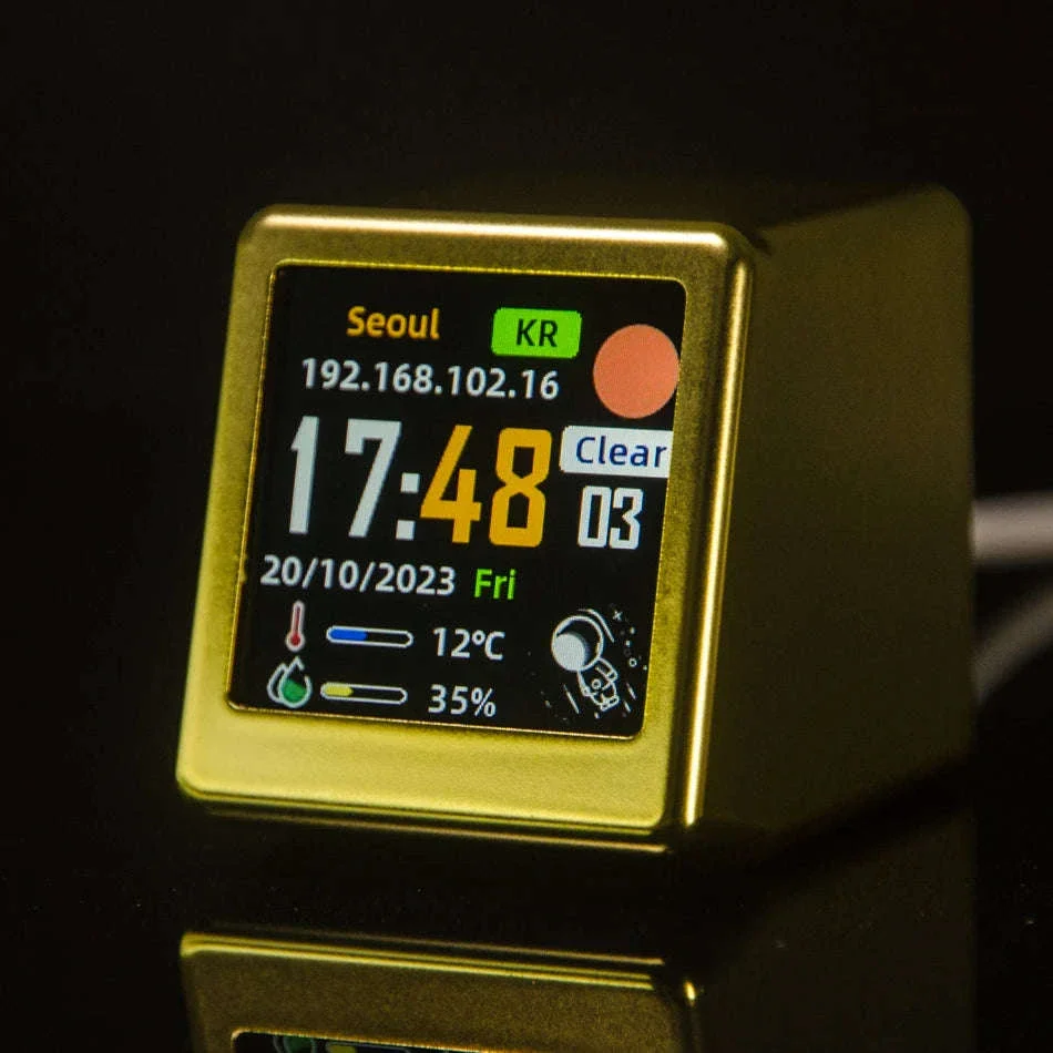 Mini WiFi Weather Digital Desk Clock with Custom Display Themes - Image 17