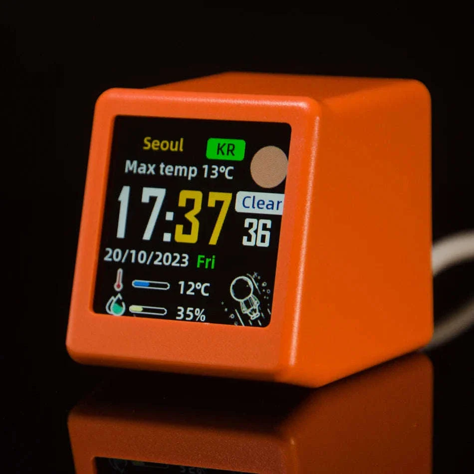 Mini WiFi Weather Digital Desk Clock with Custom Display Themes - Image 18