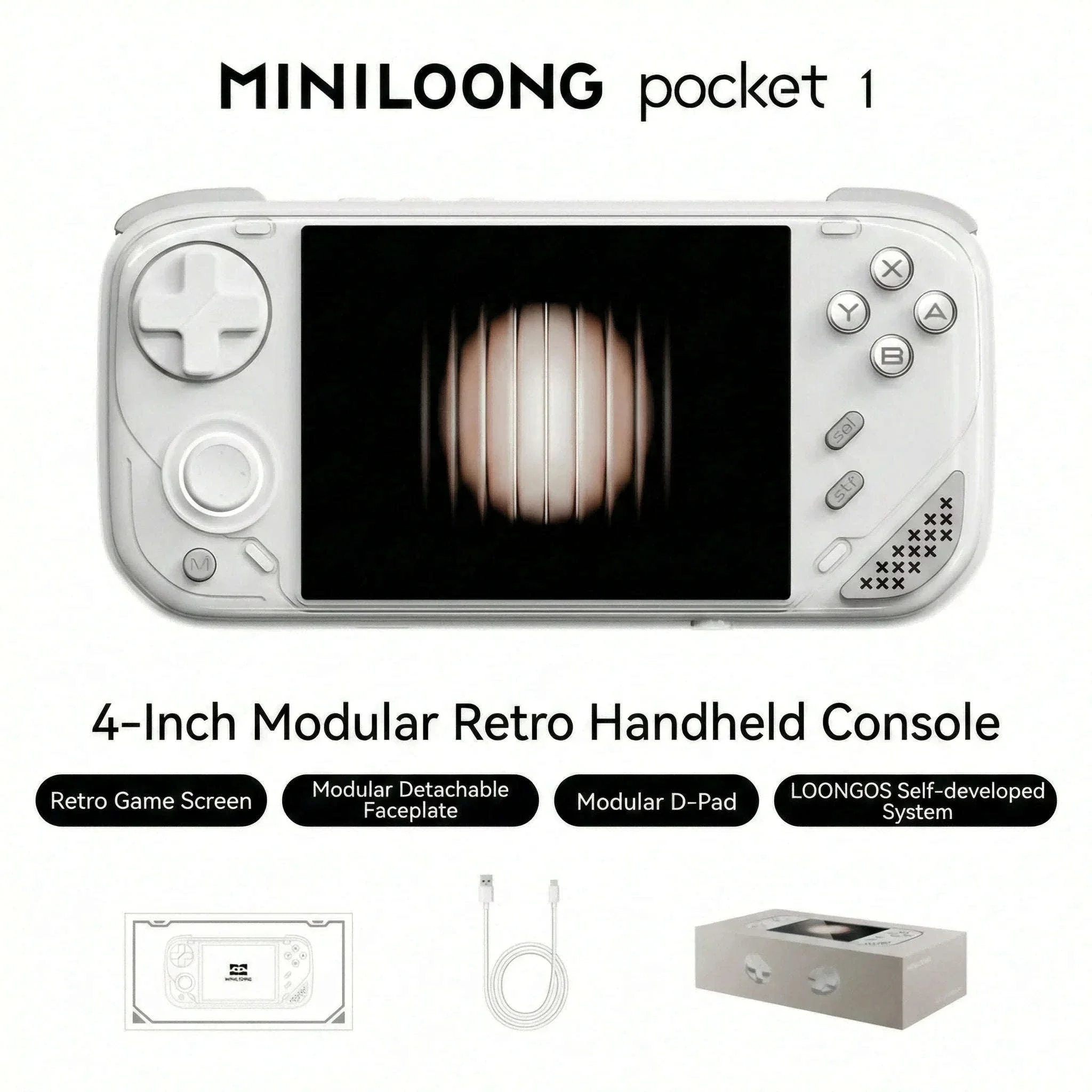MINILOONG Pocket 1 Handheld Game Console 4" IPS Screen 14,000+ Games - Image 23