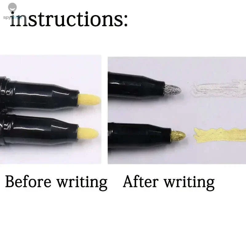 Mirror Marker Pen Reflective Chrome Metallic Art Markers - Image 4