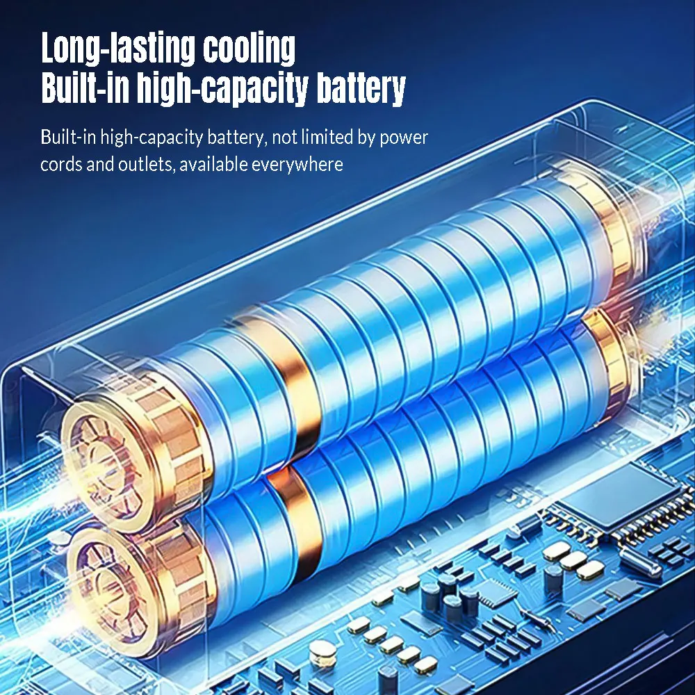Mini Misting Air Cooler Fan with 500mL Tank, USB/Battery - Image 9