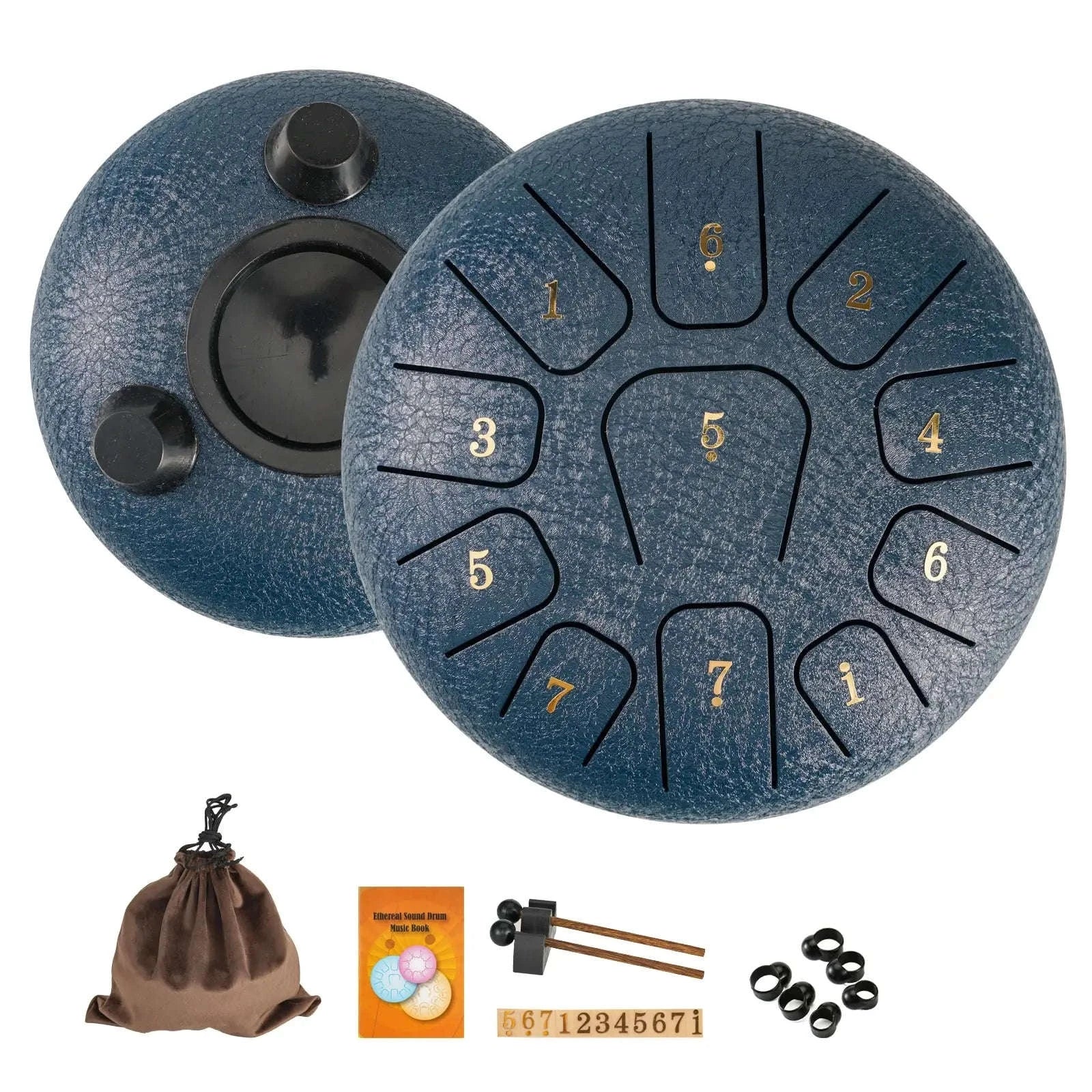 6-Inch Steel Tongue Drum Gift Set with Accessories - Image 20
