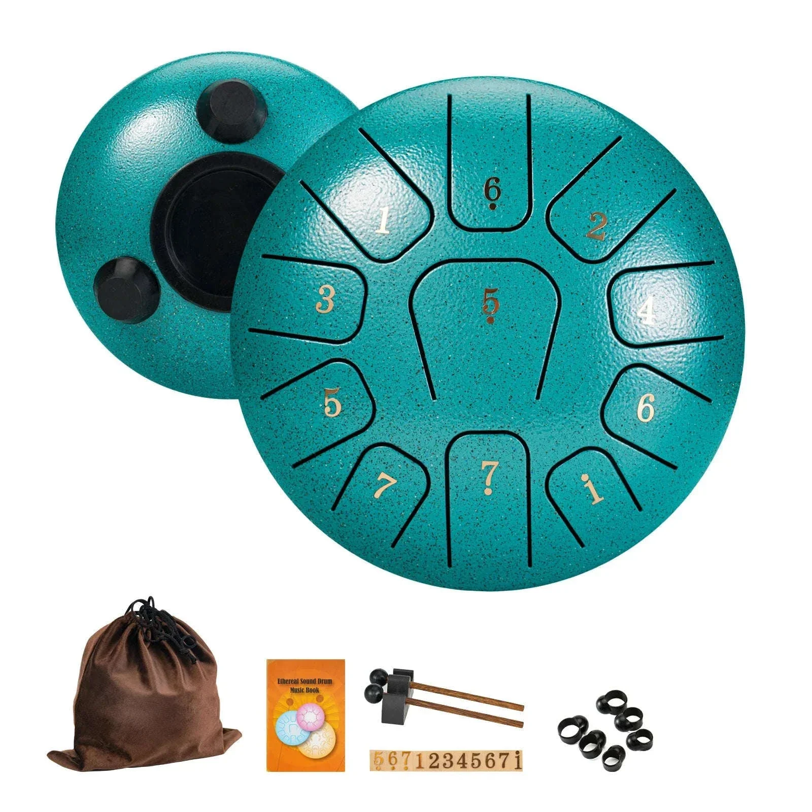 6-Inch Steel Tongue Drum Gift Set with Accessories - Image 22